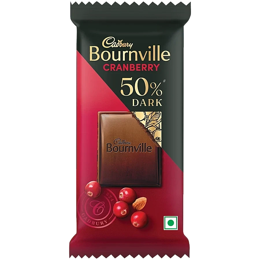 Bournville Cranberry 50% Dark Chocolate Bar