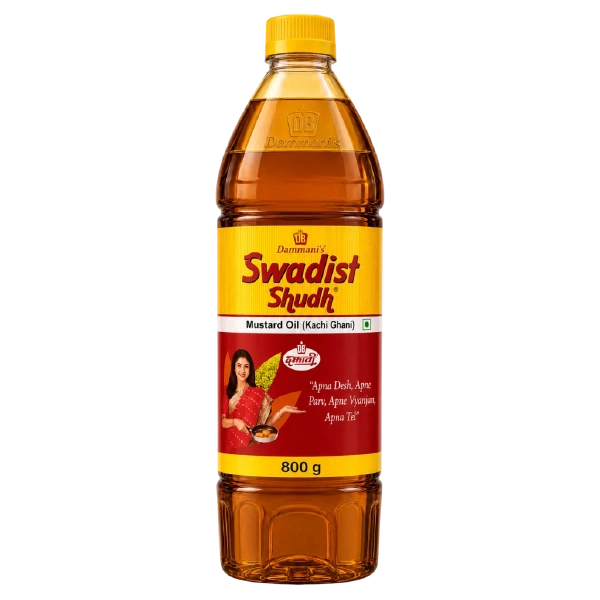 Dammani Swadist Shudh Kachi Ghani Mustard Oil