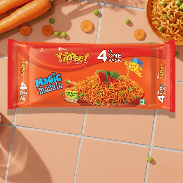 Sunfeast Yippee Magic Masala Noodles, 4 in 1