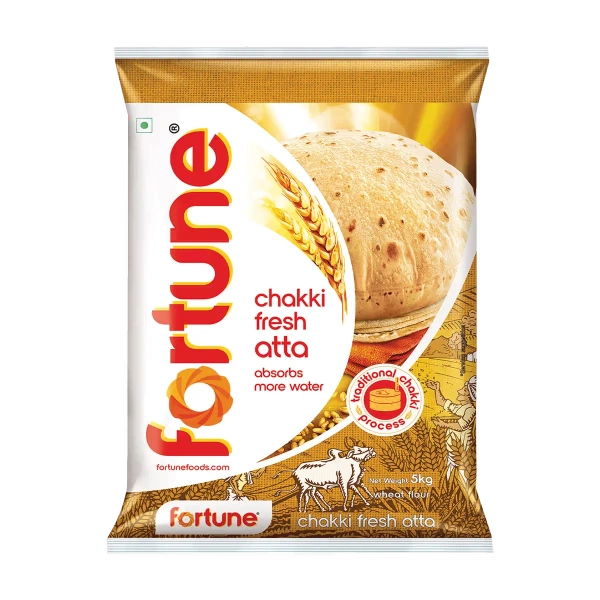 Fortune Chakki Fresh Atta (100% Atta, 0% Maida)
